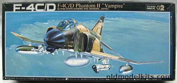 Fujimi 1/72 McDonnell F-4C  F-4D Phantom II  - 'Vampire' - 18 TFW 44 TFS / Hawaii Air National Guard 154 TFG 119 TFS ' Aloha Alert' (F-4C/D), G-2 plastic model kit